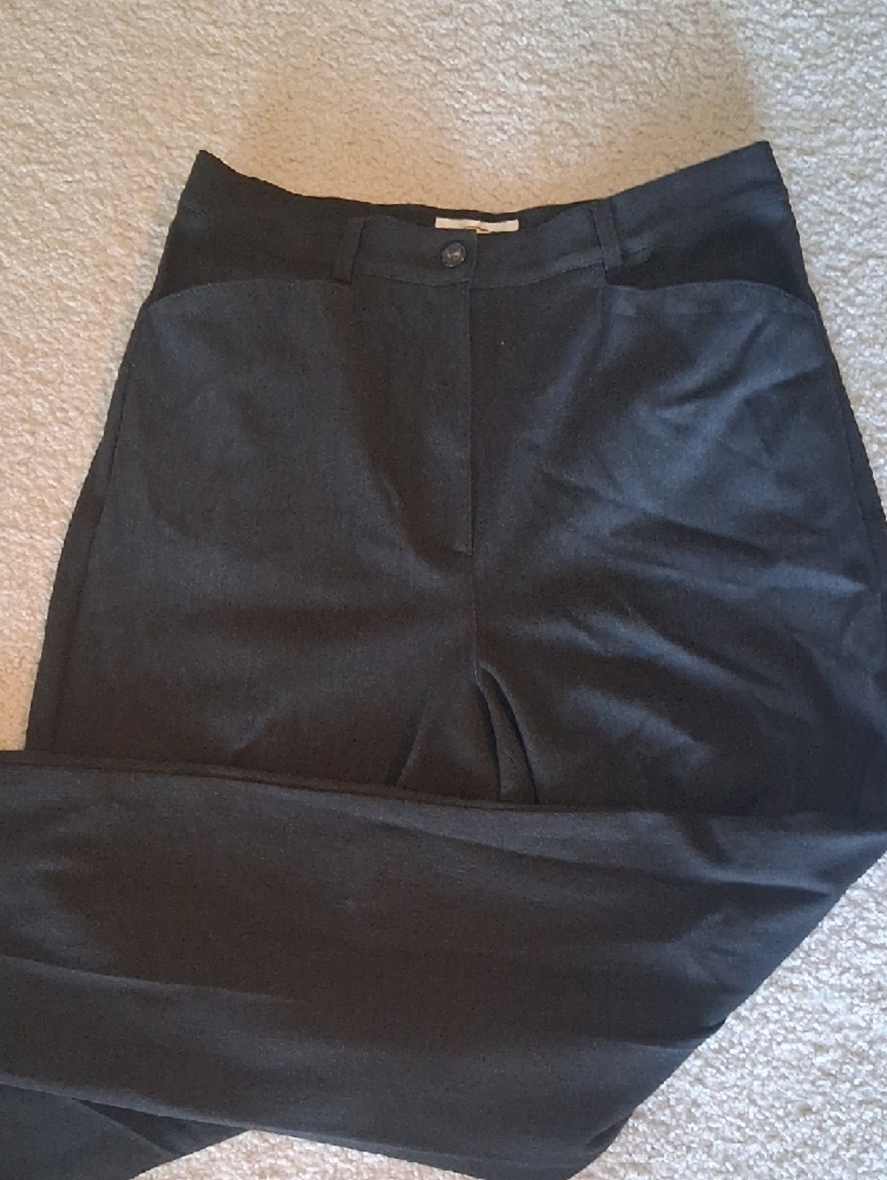 Talbots Womens Dark Gray Dress Pants - Sleek Tailored Trousers. Size 6.
